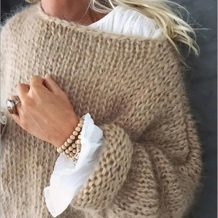 Elegante Mohair Sweater Luxus Qualität