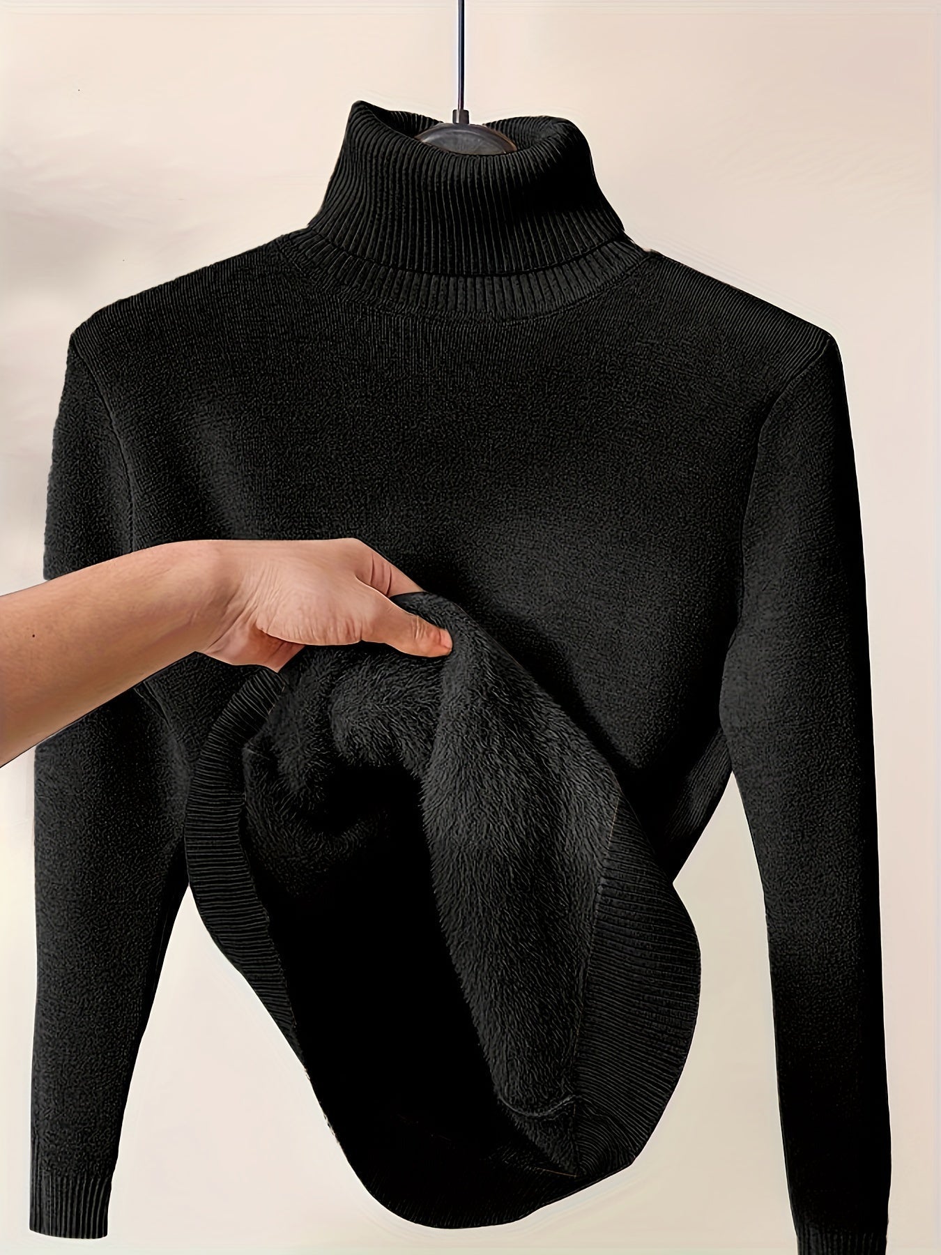 Winter Rollkragenpullover Warm Weich