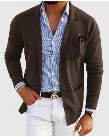 Stylische Herrenjacke mit Druck Modern Design