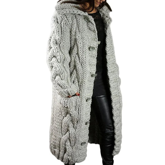 Monika - 2024 Damen Strickjacke Warm - IdealeKleiden