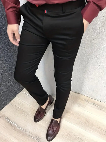 Schmale Anzughose Herren Elegant