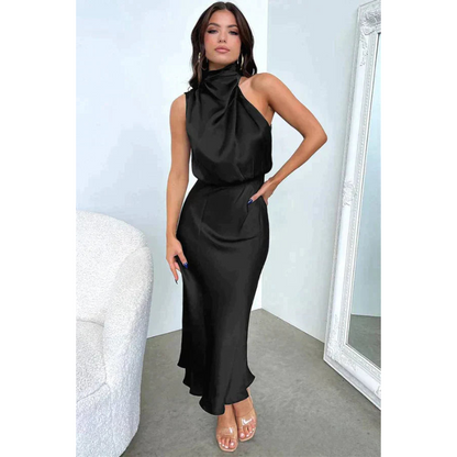 Elegantes Damen-Abendkleid mit Neckholder-Ausschnitt