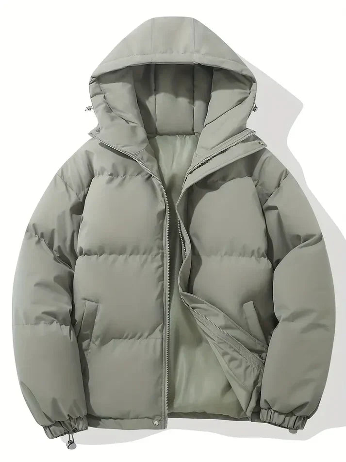 Herren Parka Weich Kapuze Zeitlos