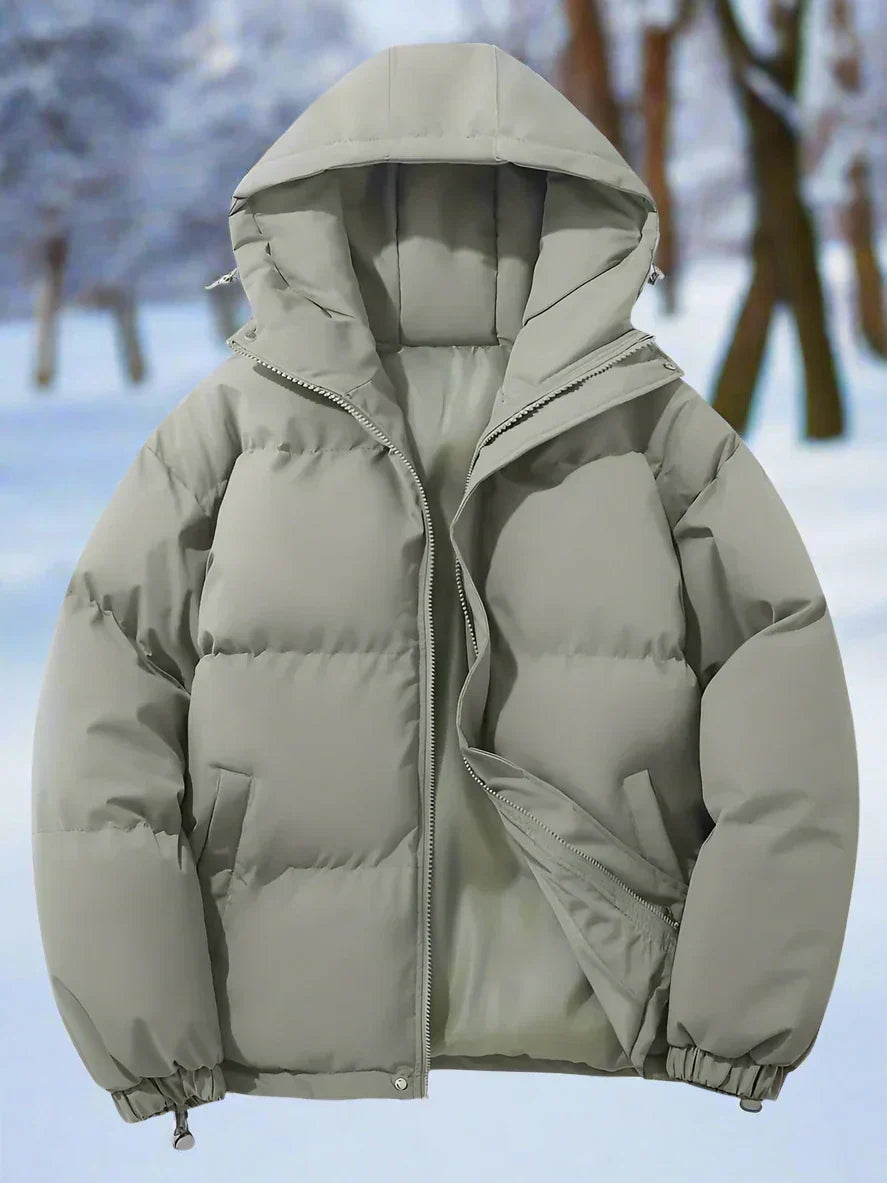 Warme Daunenjacke Isoliert Gesteppt mit Kapuze