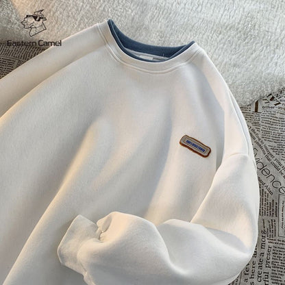 Elegante Damenbluse Rundhals Langärmlig