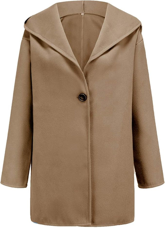 Eleganter Kapuzenmantel Slim Fit Wintermantel