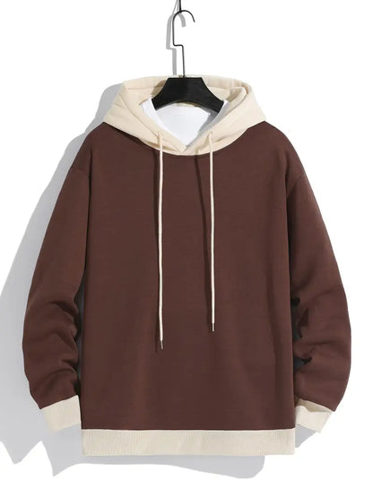 Retro Hoodie Farbblock Style