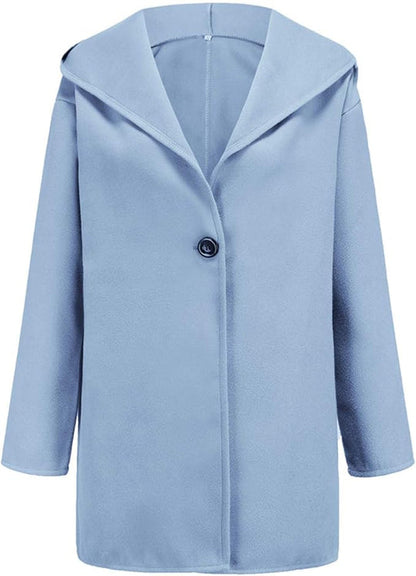 Eleganter Kapuzenmantel Slim Fit Wintermantel