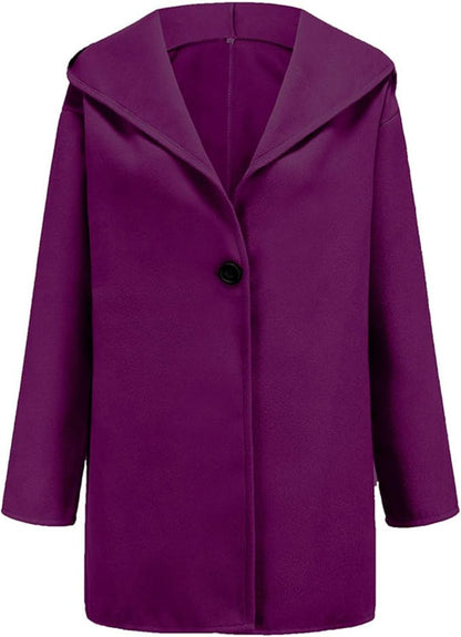 Eleganter Kapuzenmantel Slim Fit Wintermantel