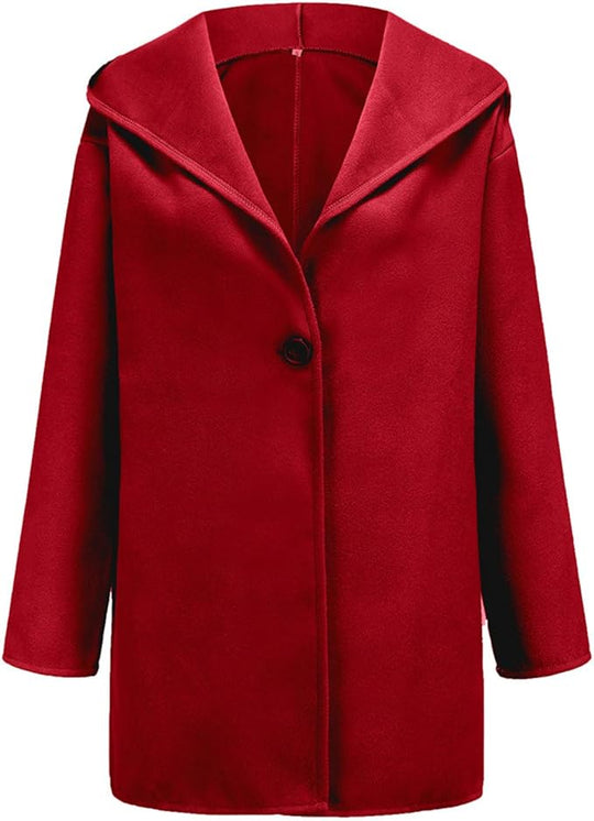 Eleganter Kapuzenmantel Slim Fit Wintermantel