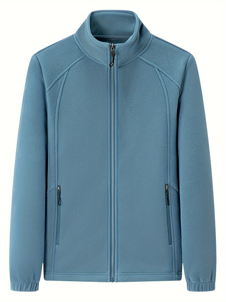 Damen Fleecejacke Warm Stehkragen Langärmlig