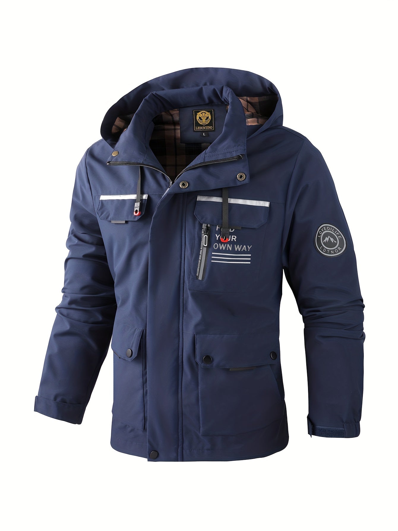 Praktische Herrenjacke Outdoor Kapuze