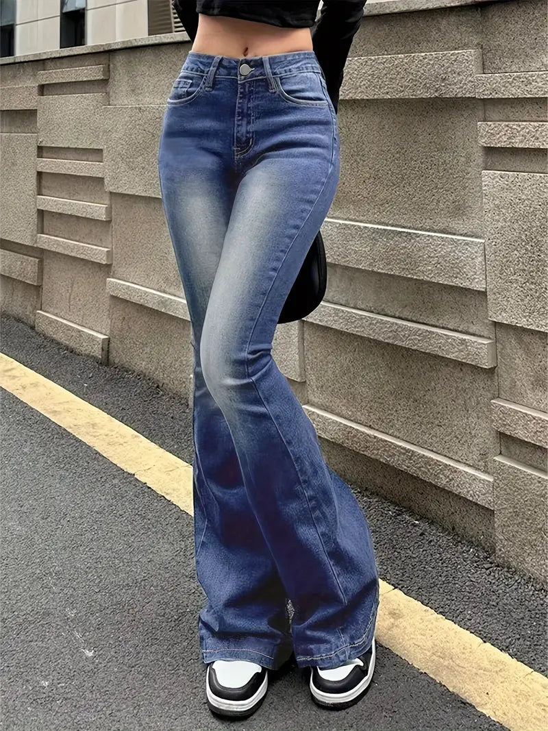 Stylische Damenjeans Vintage-Optik