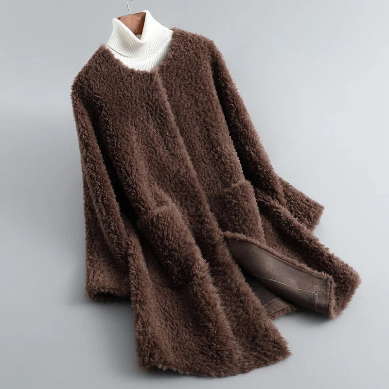 Teddyfell Winterjacke Damen Warm