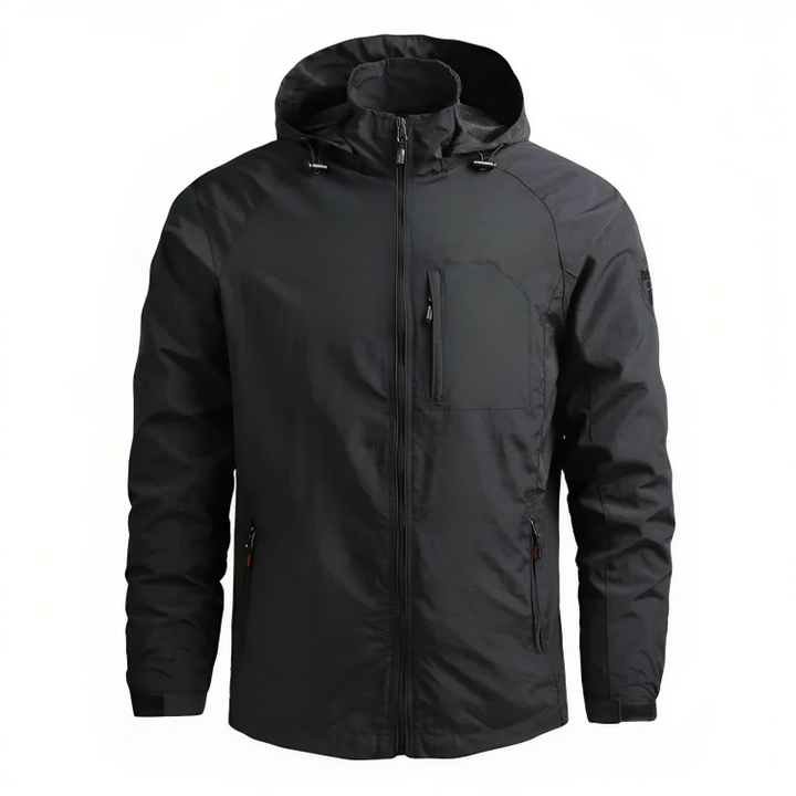 Wasserdichte Herrenjacke Kapuzenwindbreaker Outdoor