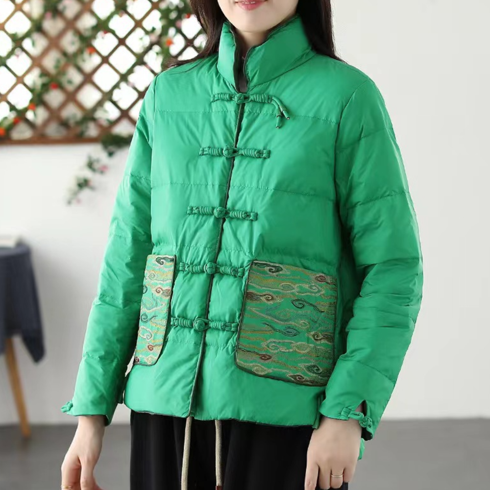 Elegante Damenwinterjacke Klassisches Design