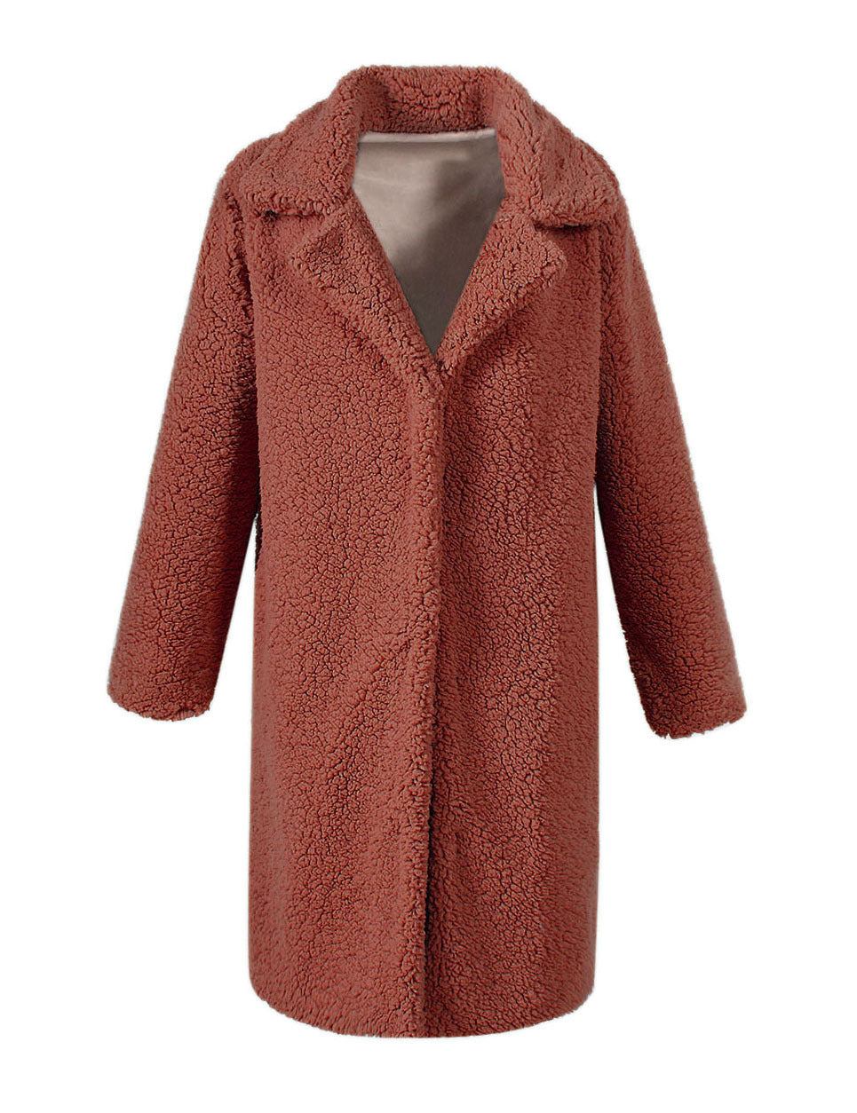 Weicher Damen Teddy-Parka Mantel