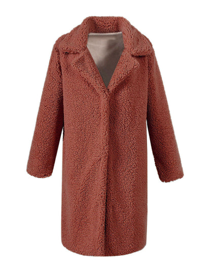 Weicher Damen Teddy-Parka Mantel