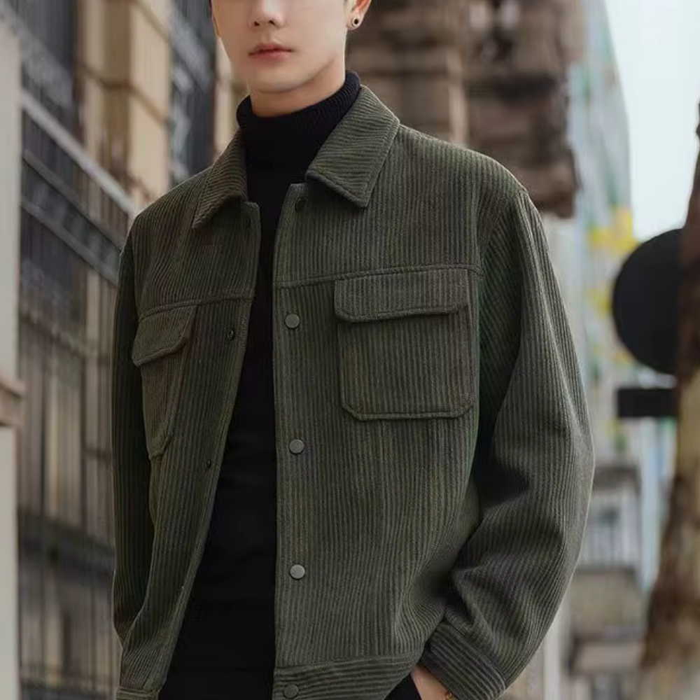 Klassische Cordjacke Urbaner Chic
