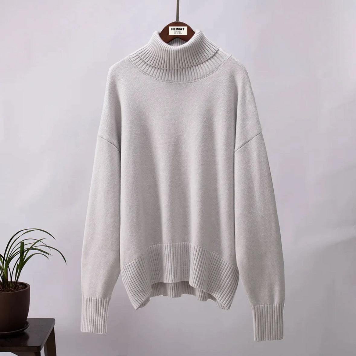 Bequemer Damen Pullover Locker Geschnitten