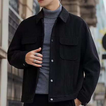 Klassische Cordjacke Urbaner Chic - IdealeKleiden
