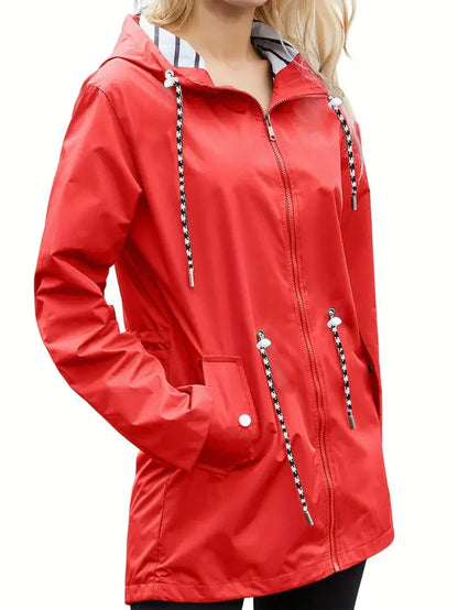Wasserdichte Regenjacke Winter Warm Elegant