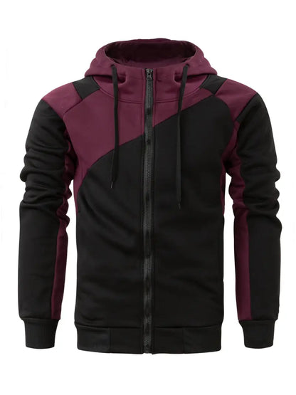 Herren Langarm-Hoodie Sportlich Modern