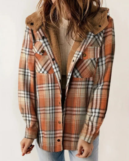 Karierte Sportjacke Herren Kapuze