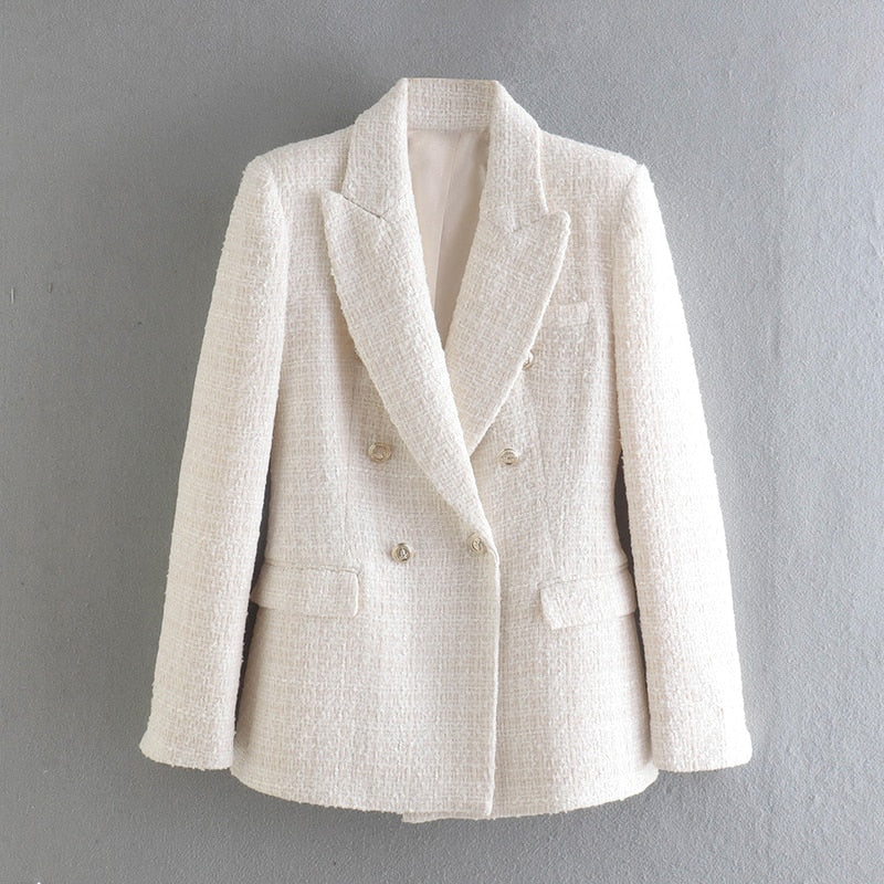 Elegante Damenjacke Doppelreiher Stil