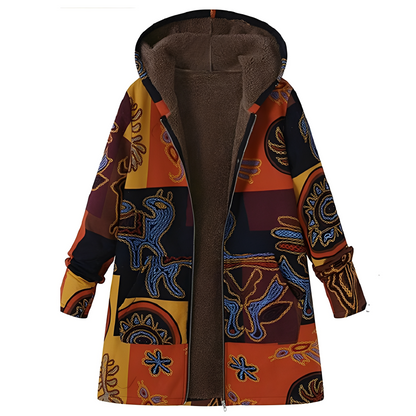 Stylische Damenjacke mit Muster Vintage Look