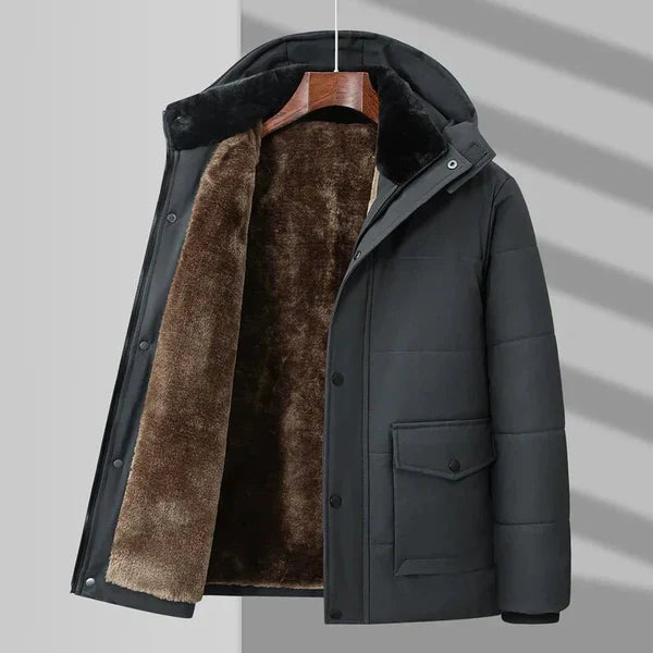 Modische Pufferjacke Kuschel Fleece Füllung - IdealeKleiden