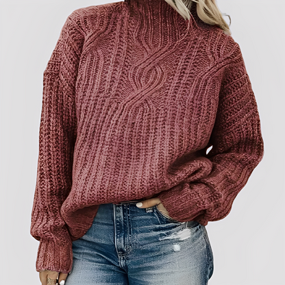 Weiches Damenpullover Elegant Strick Design