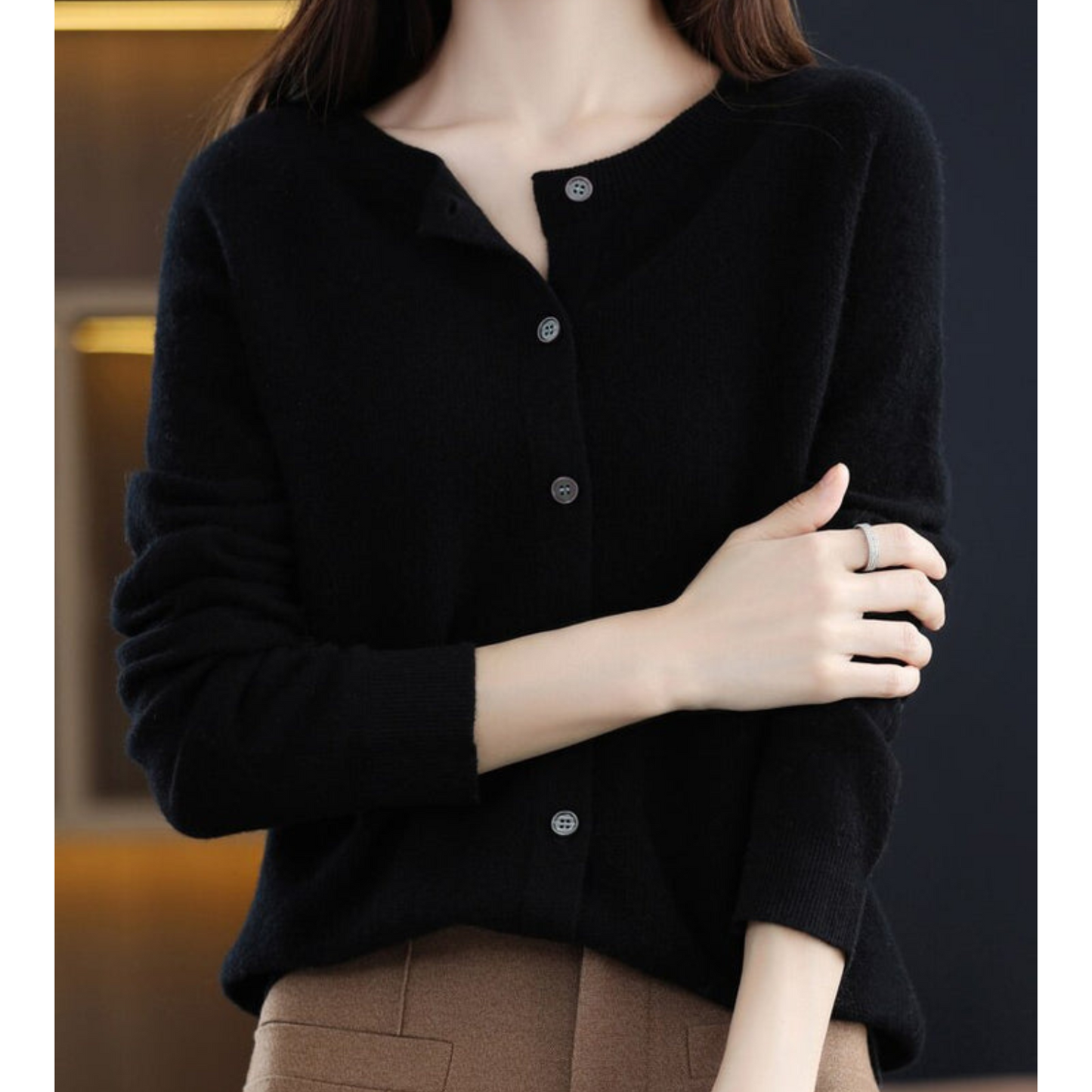 Luxus Cardigan 100% Kaschmir Weich