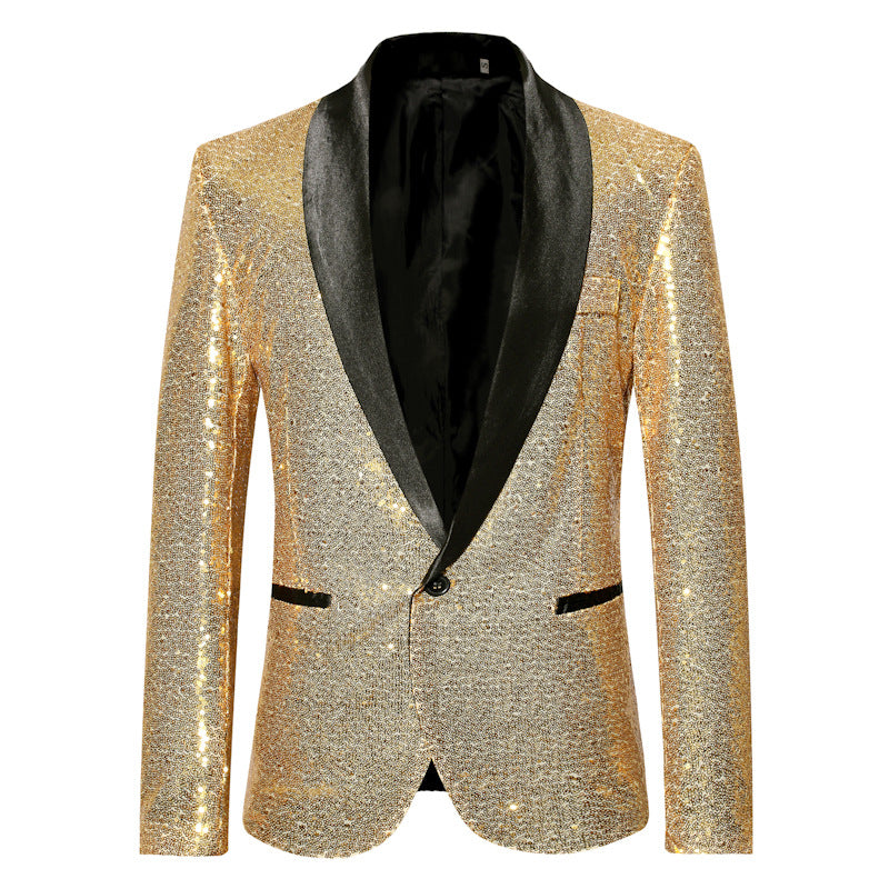 Eleganter Pailletten Blazer Herren Abendgarderobe