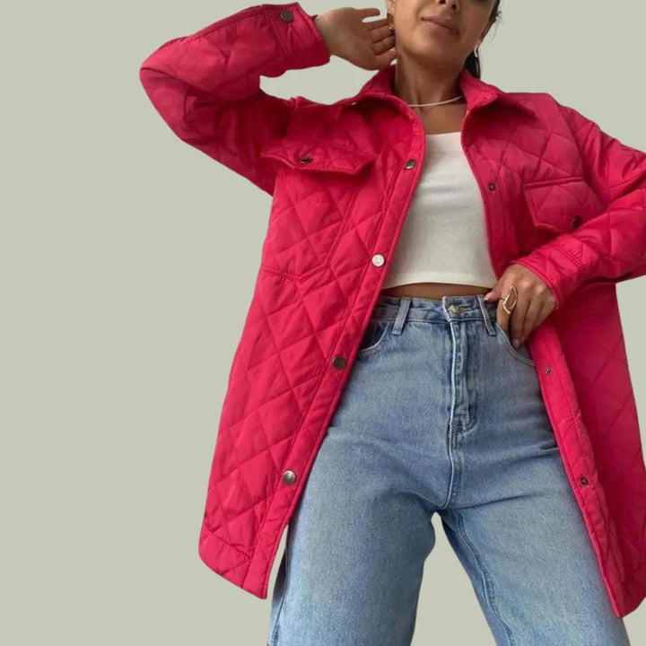 Herbstjacke Stilvoll Damen, Große Taschen Praktisch