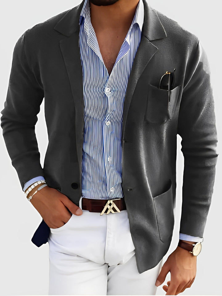 Maßgeschneiderter Herrenblazer Elegant mit Taschen