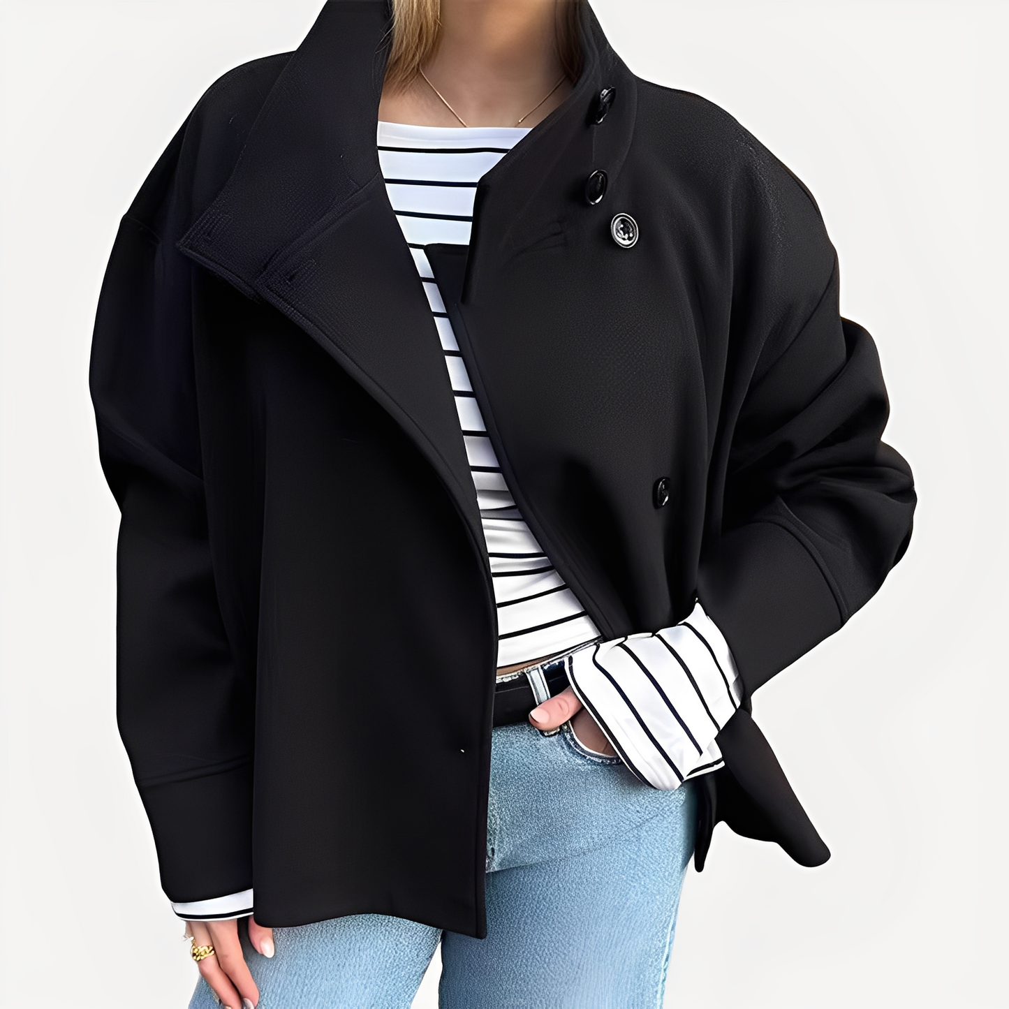 Stilvolle Damen Wolljacke Elegantes Design
