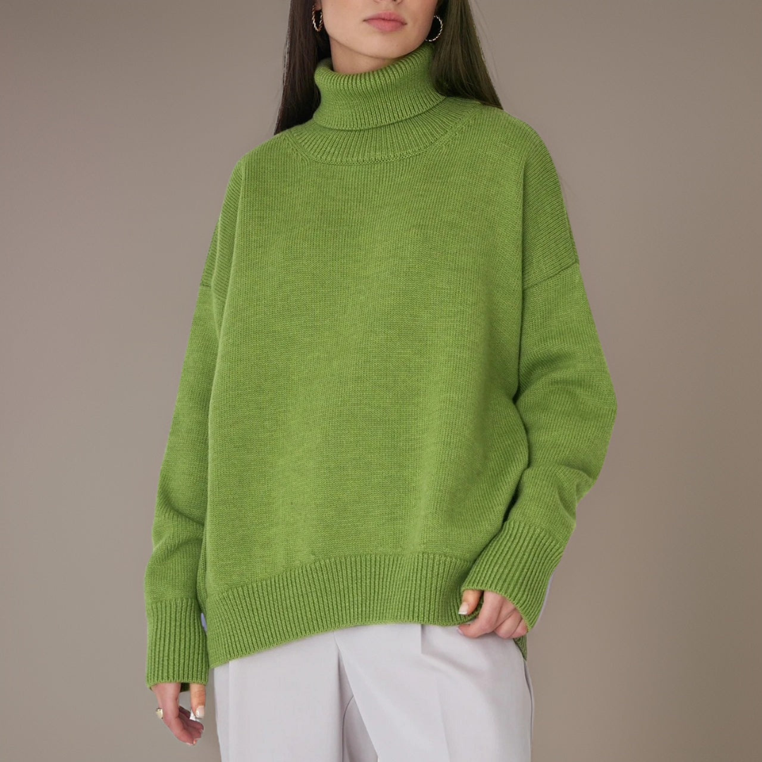 Damen Rollkragenpullover Warm Winter