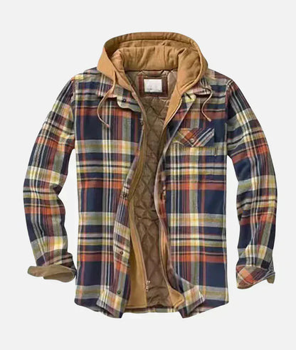 Herren Fleecejacke Kapuze Reißverschluss