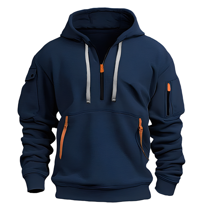 Bequemer Herren Hoodie mit Reißverschluss