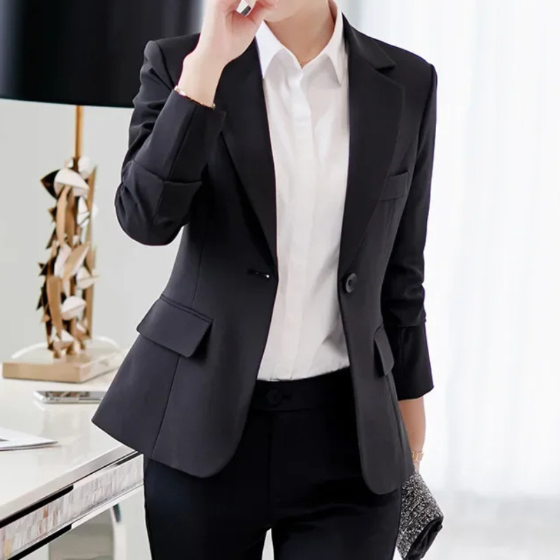 Eleganter Blazer Damen Ein-Knopf-Modell