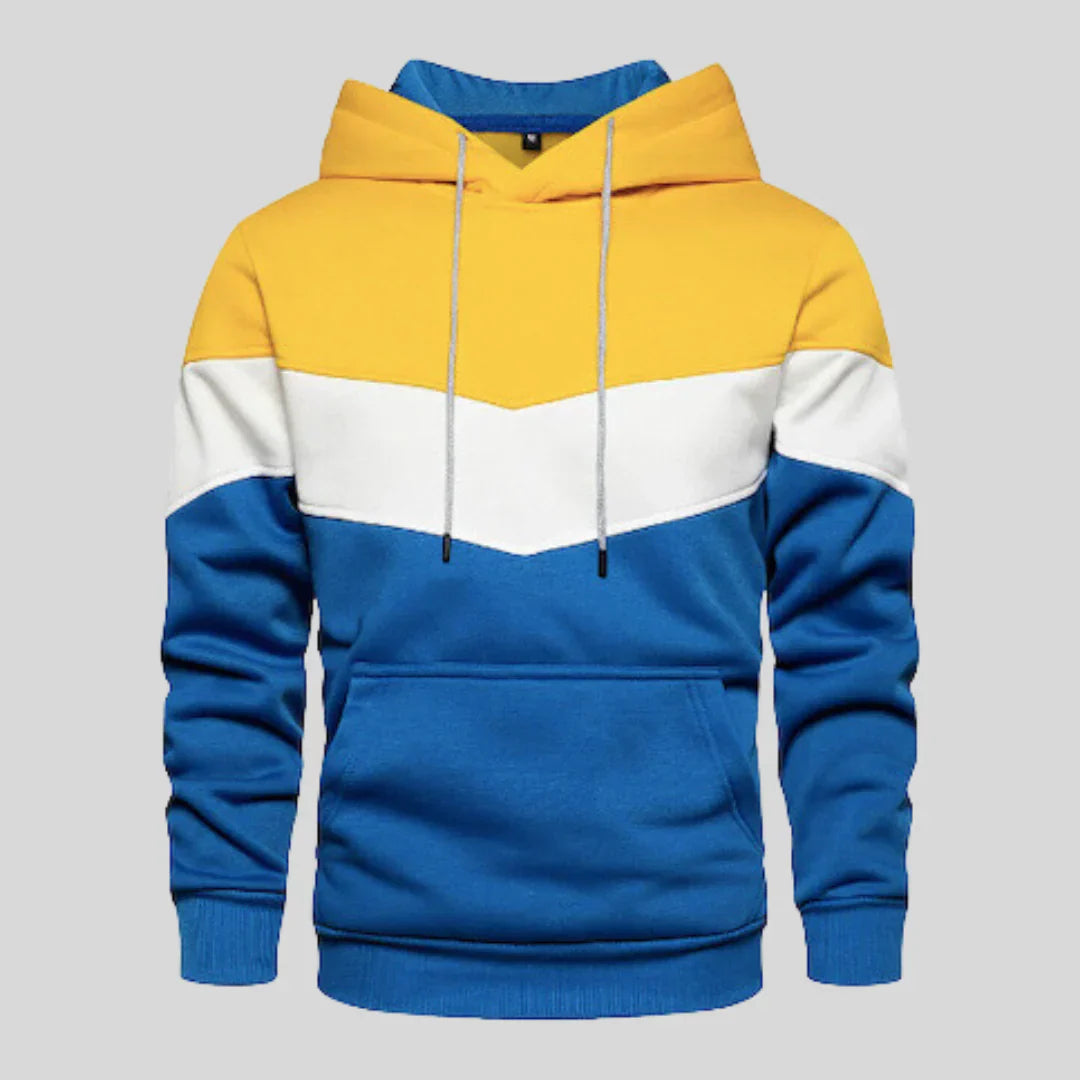 Patchwork Strickpullover Herren Modern