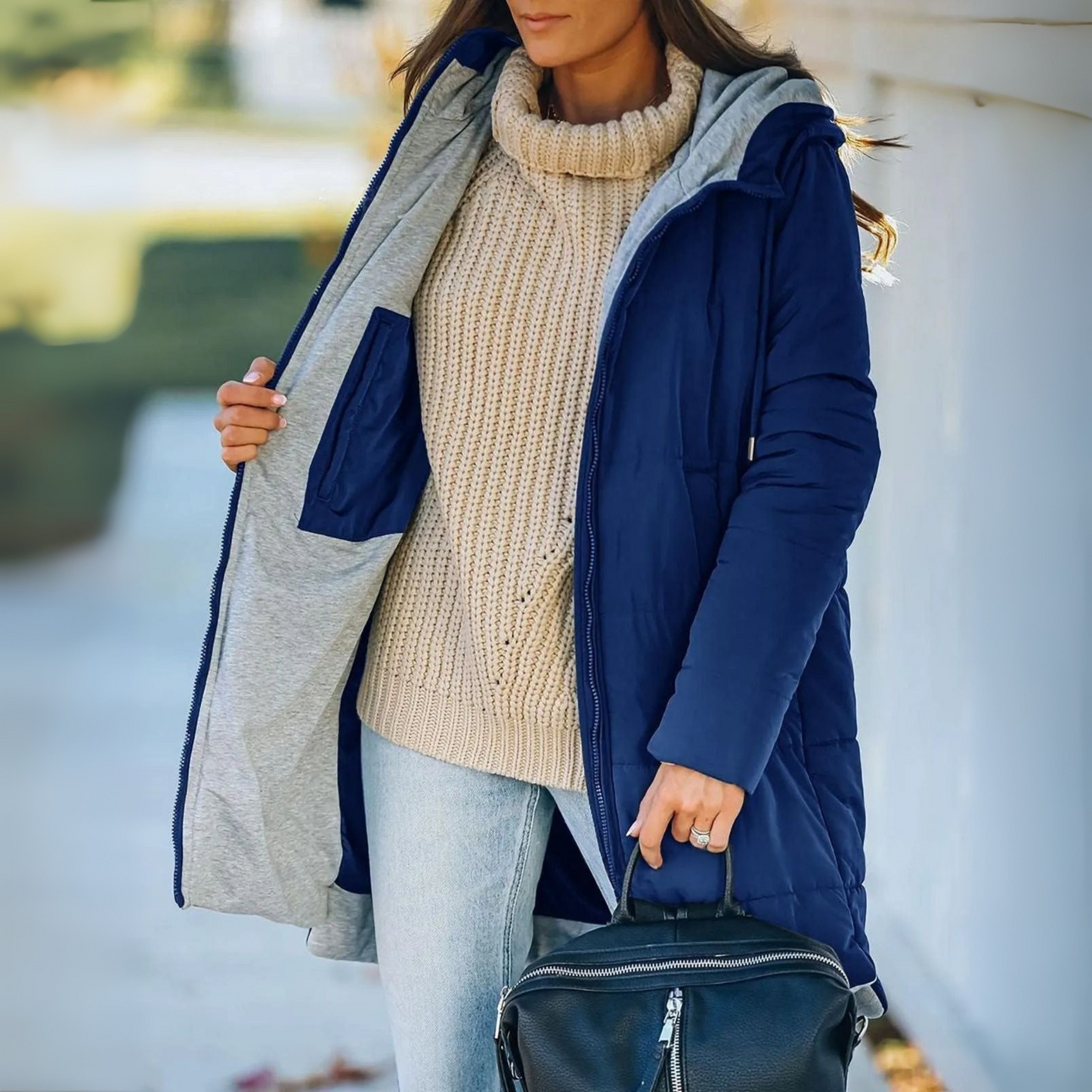 Leichte Winterjacke Mit Kapuze