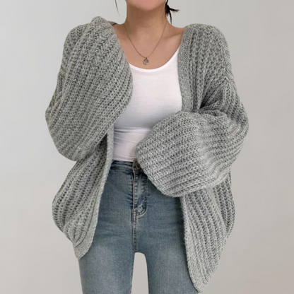 Damenschal Strickjacke Grobstrick Stil