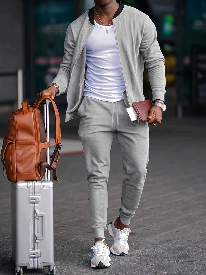 Bequemer Herren Sportanzug Jogger Set