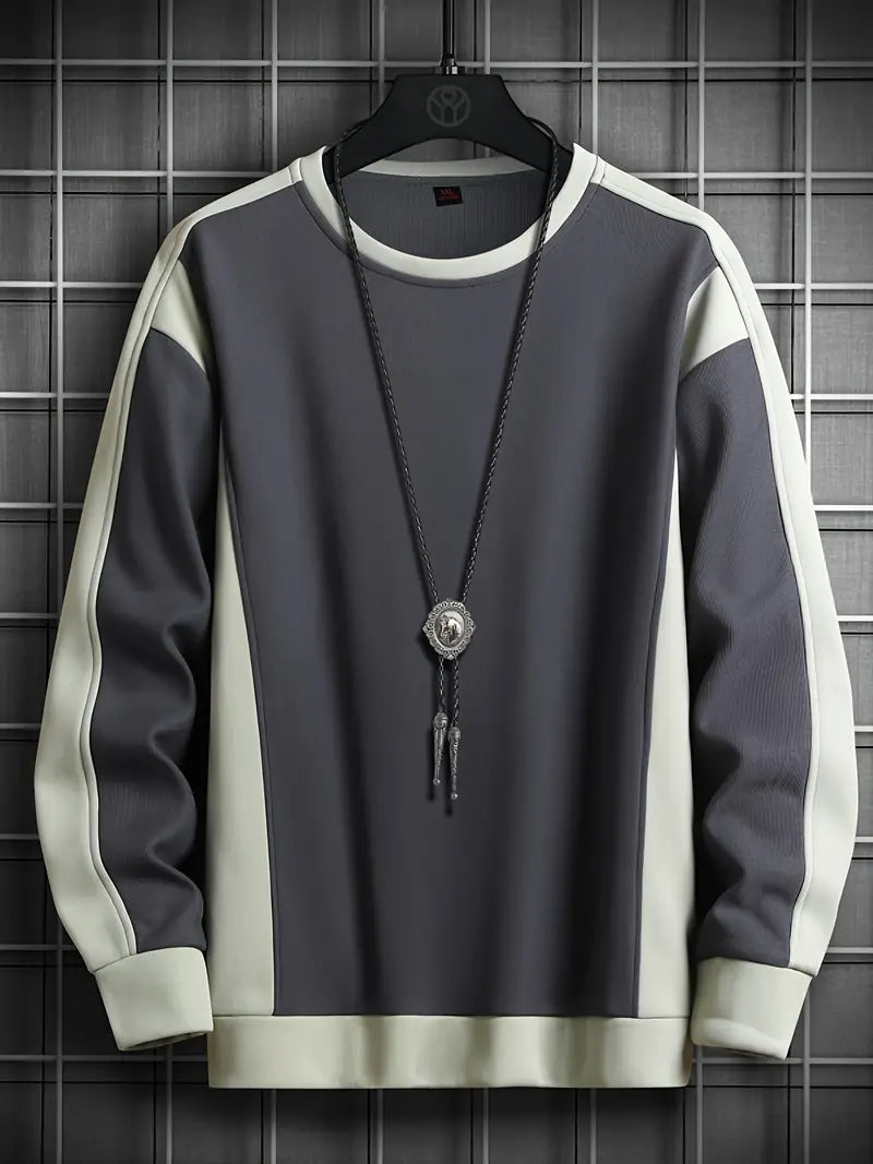 Herren Pullover Rundhals Modern Style - IdealeKleiden