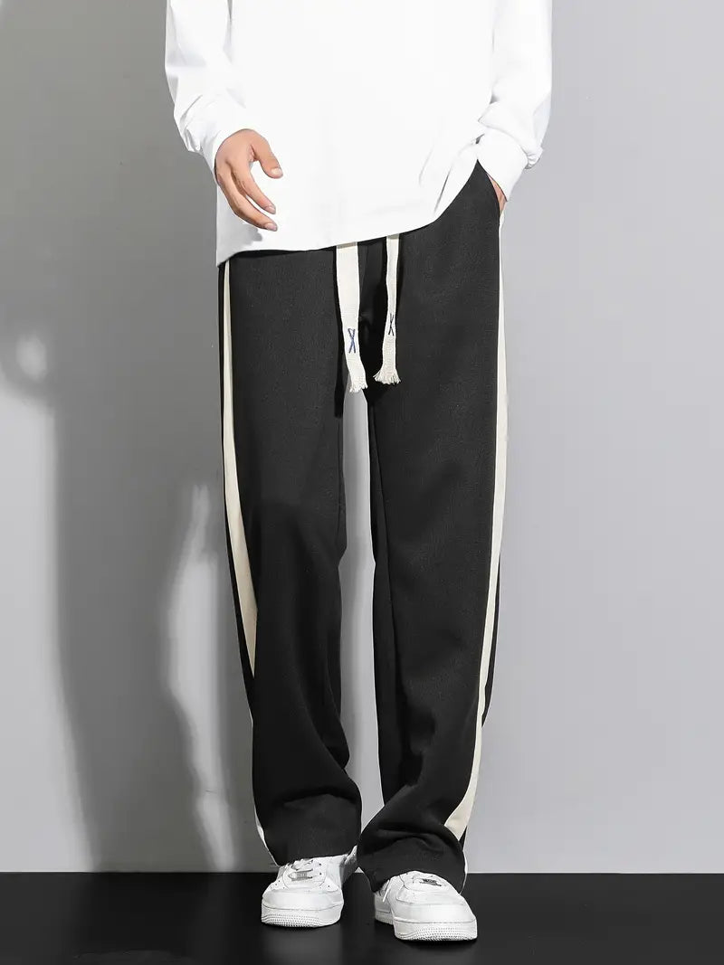 Herren Hose Bequem Locker Kordelzug - IdealeKleiden
