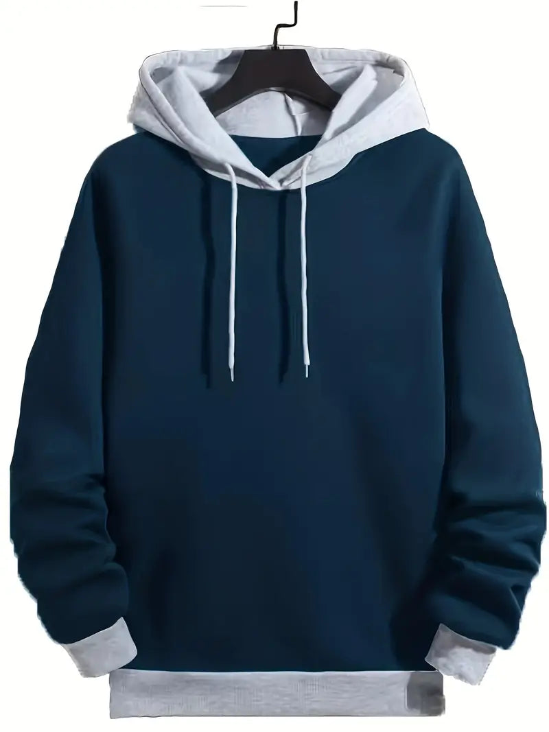 Retro Hoodie Farbblock Style