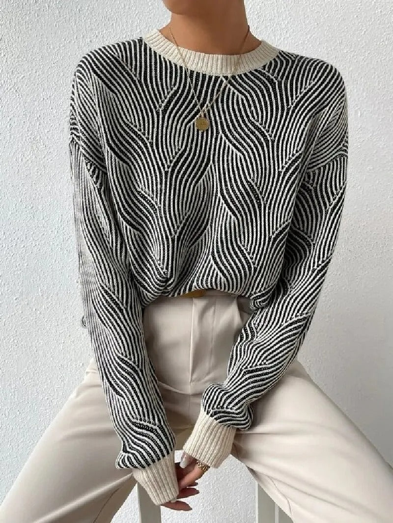 Kuschelige Pullover Damen mit Trend Muster