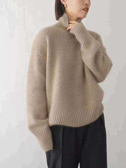 Weicher Rollkragen Pullover Herbstlich